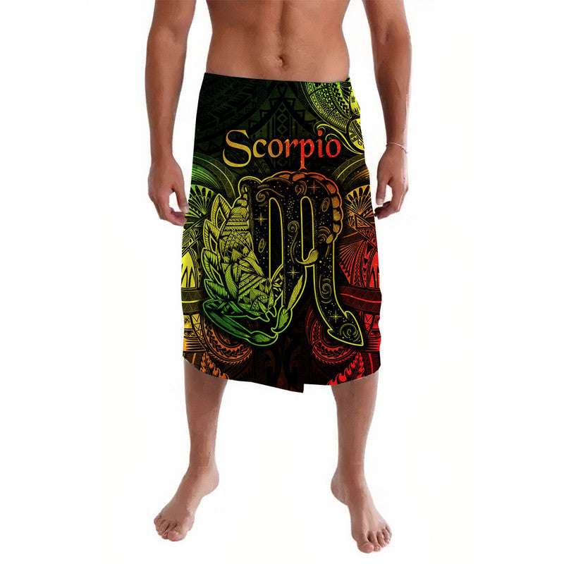 Scorpio Zodiac Polynesian Lavalava Unique Style Reggae LT8 Reggae - Polynesian Pride