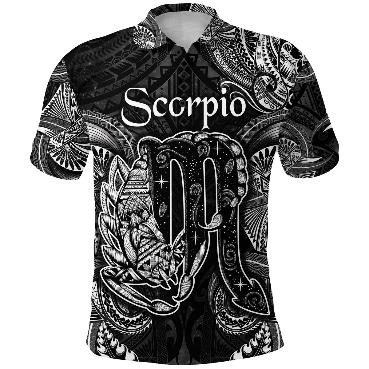 Custom Scorpio Zodiac Polynesian Polo Shirt Unique Style Black LT8 - Polynesian Pride