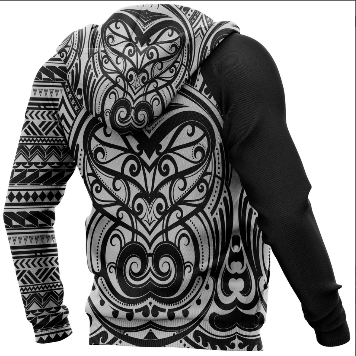 Maori Hoodie Polynesian Ethnic Style Tattoo - Polynesian Pride