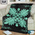 Hawaiian Quilt Maui Plant And Hibiscus Premium Blanket - Seafoarm Black - AH - Polynesian Pride