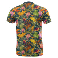 Hawaii Seamless Tropical Flower Plant and Leaf Pattern T Shirt - Polynesian Pride