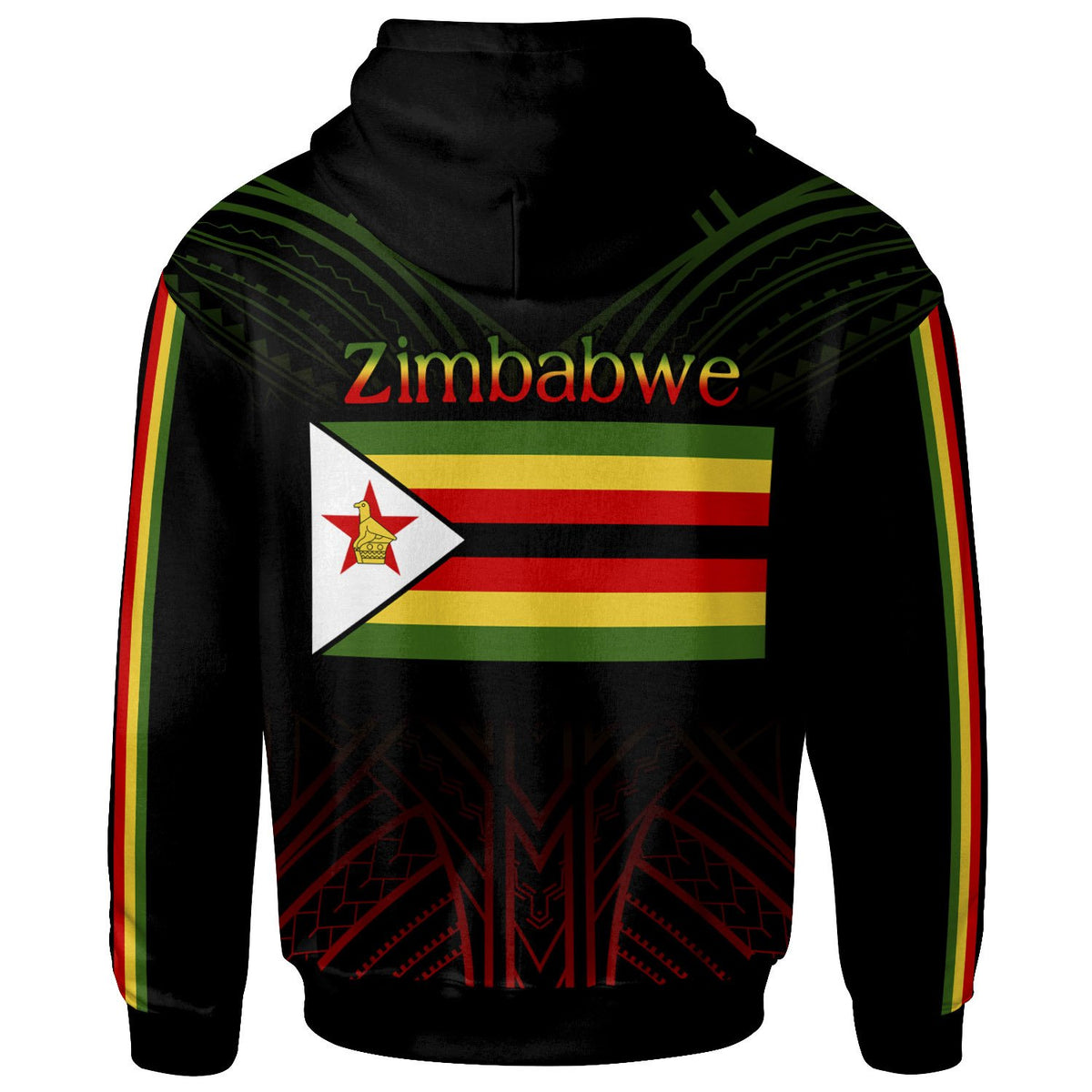 Zimbabwe Hoodie Elephant Style - Polynesian Pride
