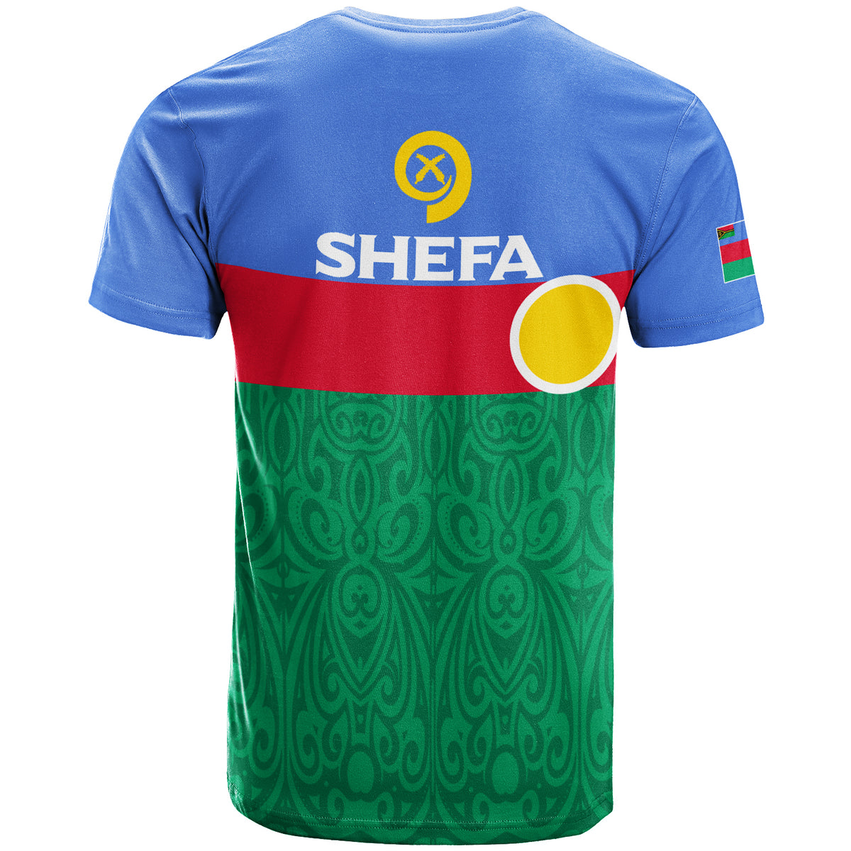 Vanuatu Shefa Province T Shirt Flag Style LT12 - Polynesian Pride