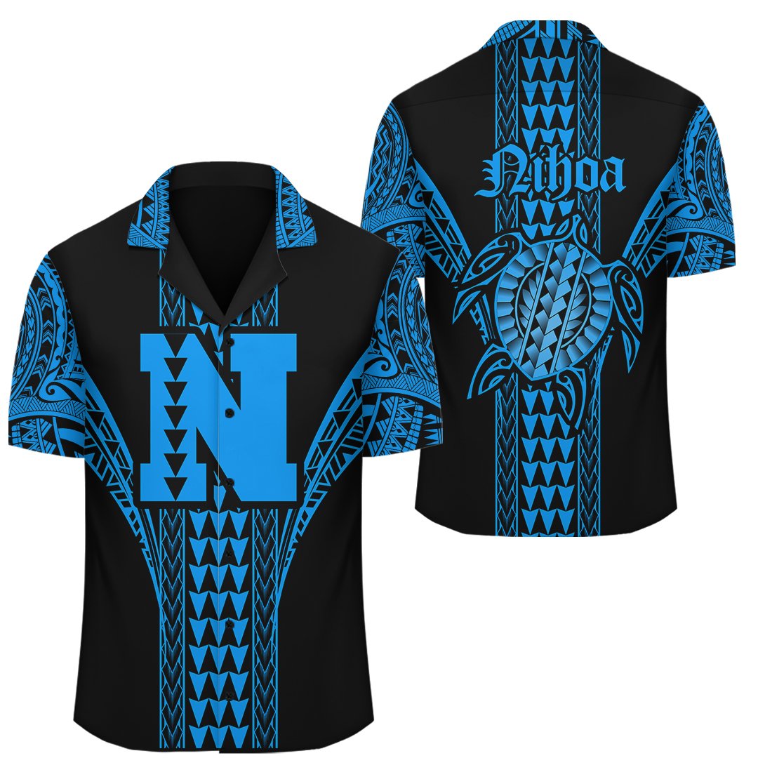 Nihoa Island Polynesian Hawaiian Shirt - Comely Style - AH Unisex Blue - Polynesian Pride