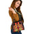 Kosrae Shoulder Handbag - Tribal Tuna Fish One Size Orange - Polynesian Pride