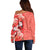 Hibiscus Flower Polynesian - Hawaiian Women's Off Shoulder Sweater - Curtis Style - Polynesian Pride