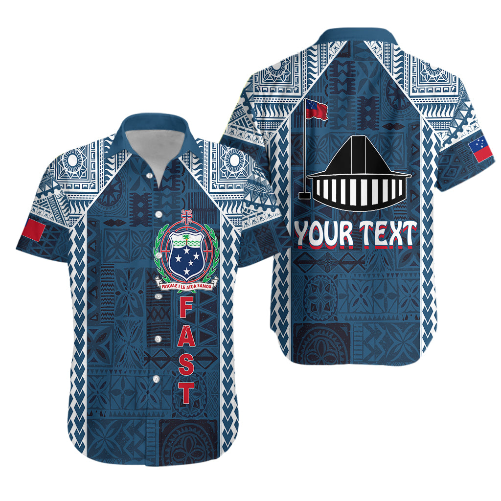 (Customize Personalize) F.A.S.T Samoa Mix Tapa Pattern Simple Style Hawaiian Shirt LT7 - Polynesian Pride