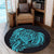 Simple Round Carpet Blue AH - Polynesian Pride