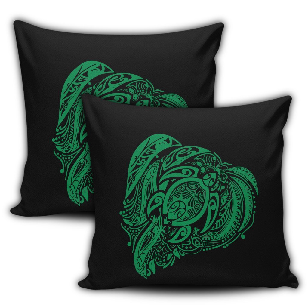 Simple Pillow Covers Green AH - Polynesian Pride