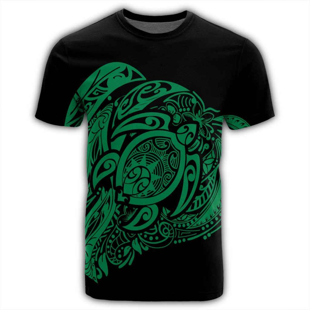 Simple T Shirt Green - Polynesian Pride