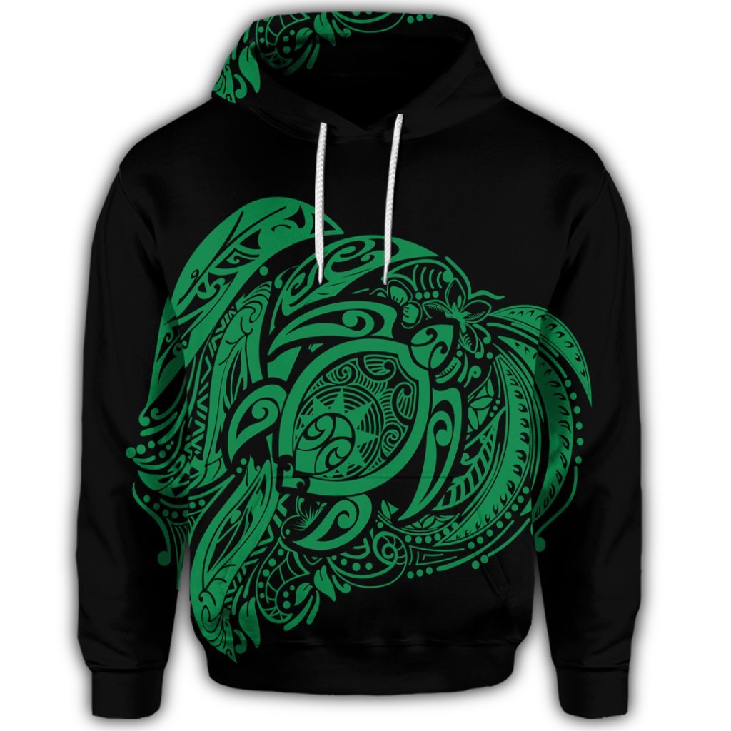 Simple Hoodie Green - Polynesian Pride