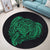 Simple Round Carpet Green AH - Polynesian Pride