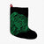 Simple Christmas Stocking Green AH Christmas Stocking 26 X 42 cm Black - Polynesian Pride