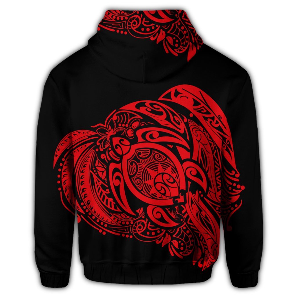 Simple Hoodie Red - Polynesian Pride