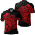 Simple Polo Shirt Red Unisex Black - Polynesian Pride