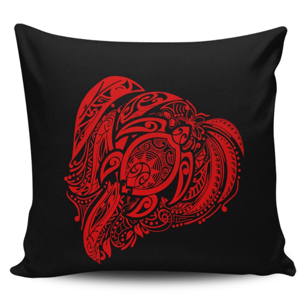 Simple Pillow Covers Red AH Pillow Covers Black - Polynesian Pride