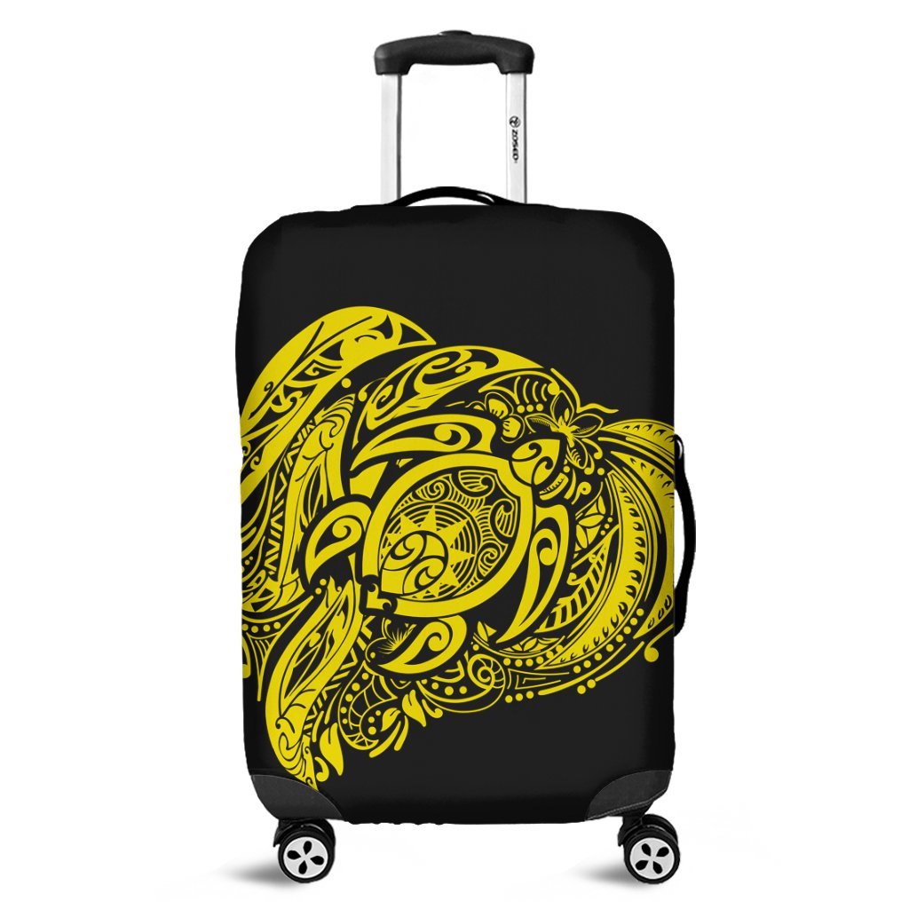 Simple Luggage Covers Yellow AH Black - Polynesian Pride