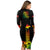 PNG Hibiscus Tribal Pattern Long Sleeves Dress Motuan Reggae Color LT7 - Polynesian Pride