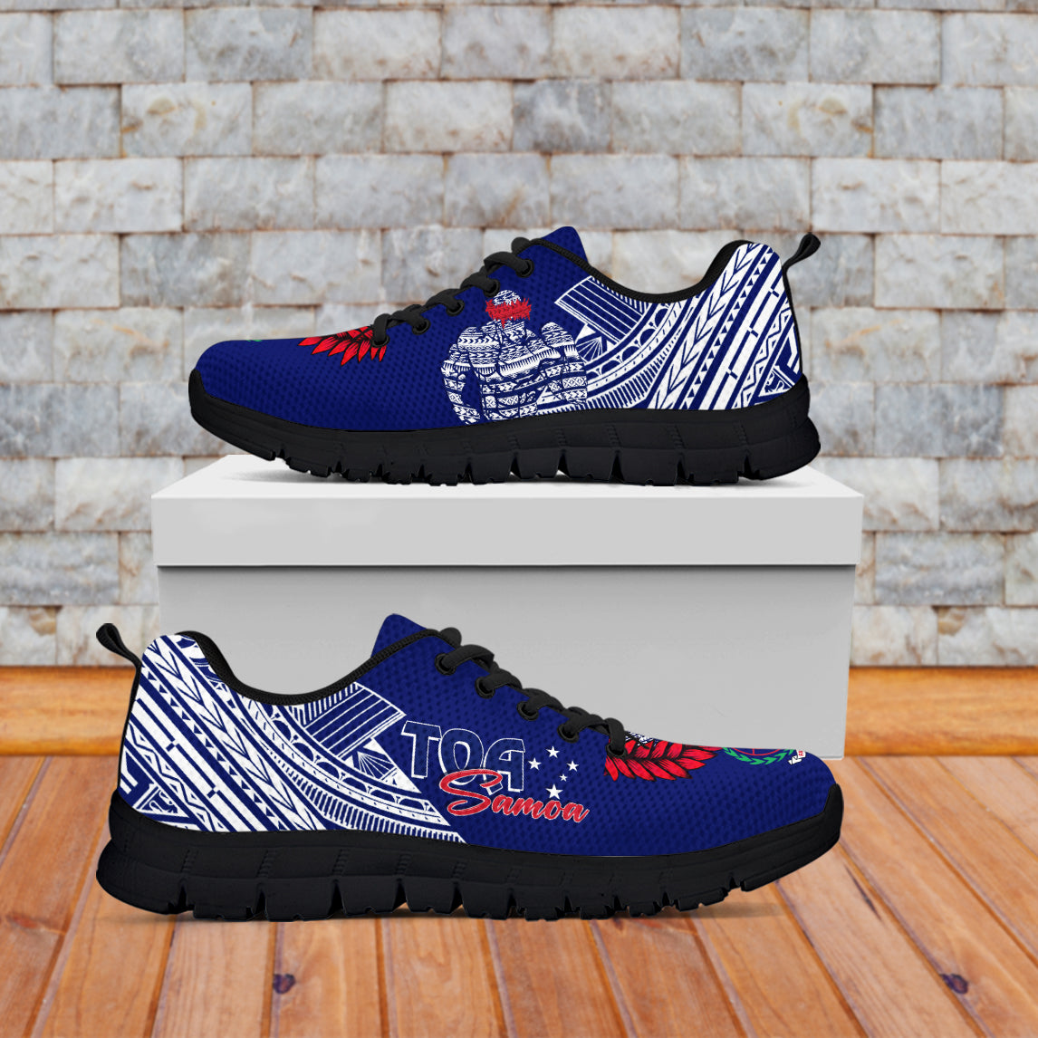 Toa Samoa Ulafala Style Samoa Warriors Active Sneaker LT7 Unisex - Polynesian Pride