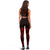 Tahiti Polynesian Leggings - Polynesian Tattoo Red Version - Polynesian Pride