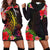 Solomon Islands Hoodie Dress - Tropical Hippie Style Black - Polynesian Pride