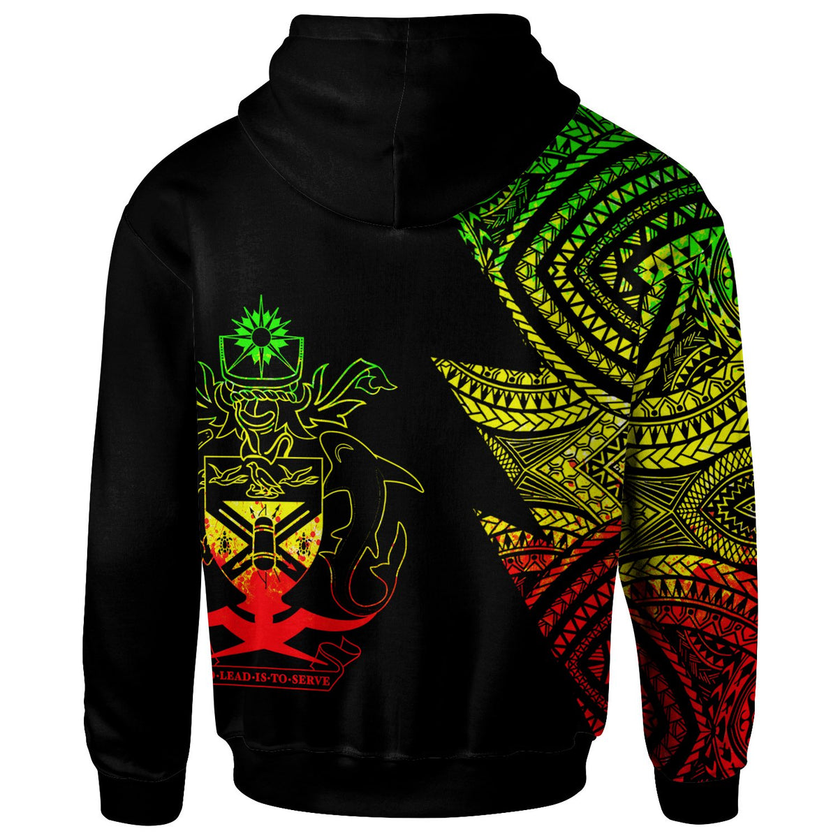Solomon Islands Custom Personalized Zip up Hoodie Flash Style Reggae - Polynesian Pride