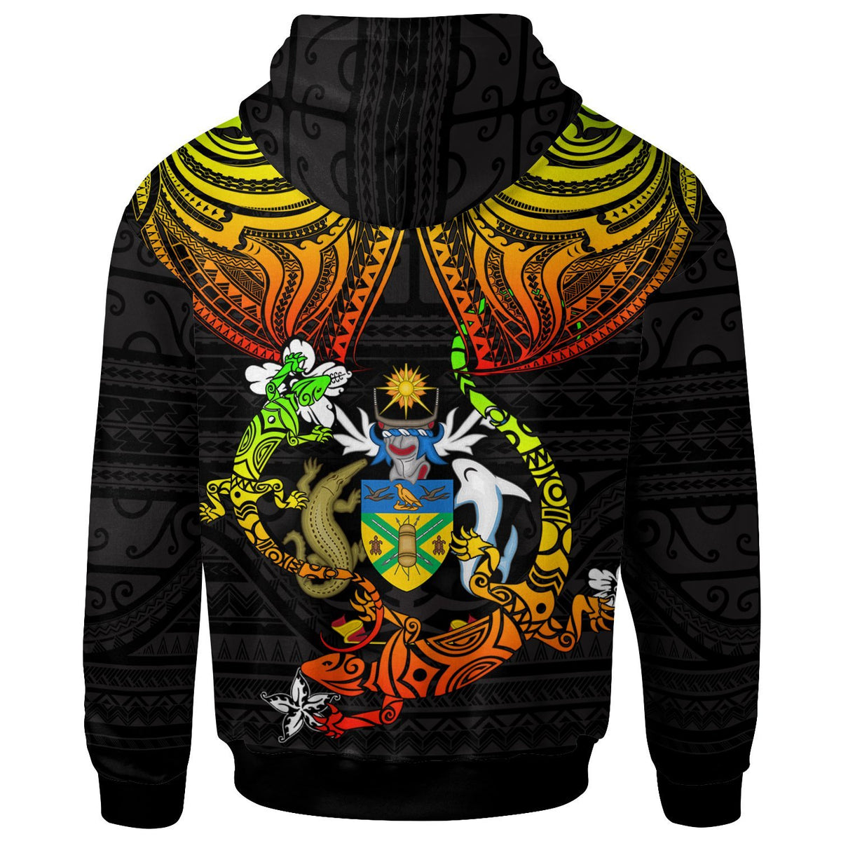 Solomon Islands Hoodie Lizard Good Chest - Polynesian Pride