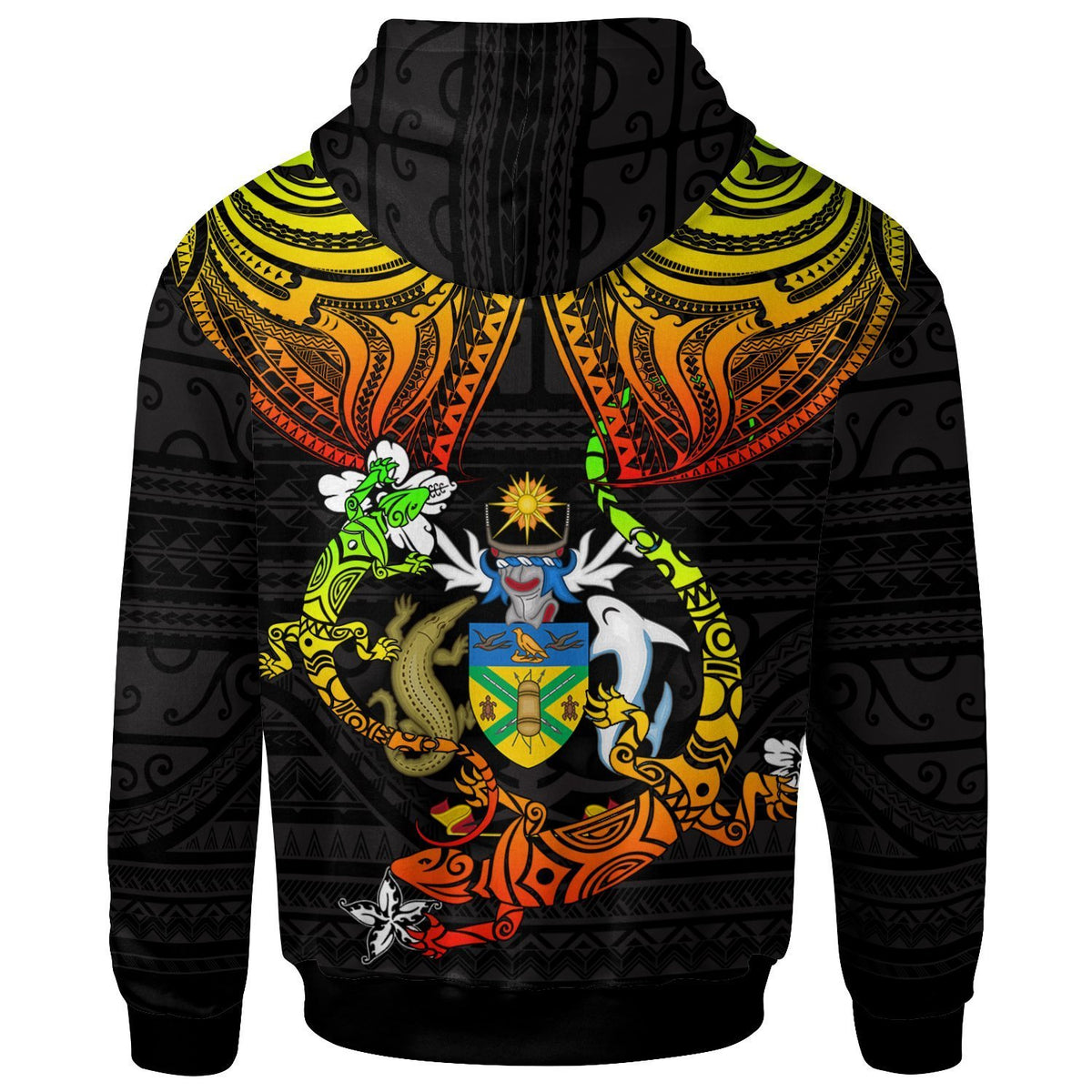 Solomon Islands Custom Hoodie Lizard Good Chest - Polynesian Pride