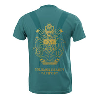 Solomon Islands All Over Print T Shirt Solomon Islands Passport - Polynesian Pride