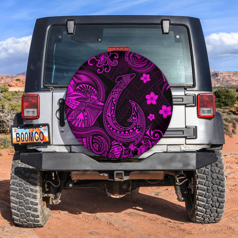 Hawaii Fish Hook Polynesian Spare Tire Cover Unique Style - Pink LT8 Pink - Polynesian Pride