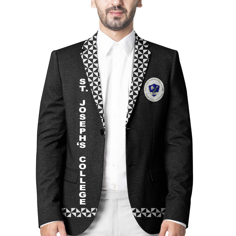 Tonga St. Joseph's College Blazer Simple Style - Black LT8 Unisex Black - Polynesian Pride