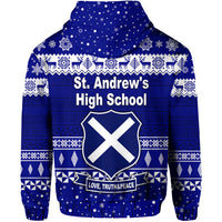 St. andrews High School Christmas Zip Hoodie Simple Style LT8 - Polynesian Pride