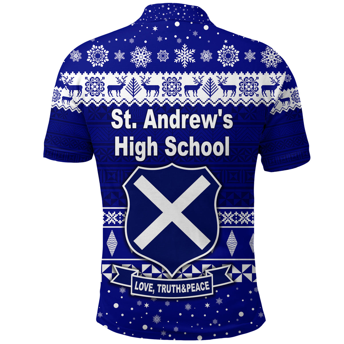 St. andrews High School Christmas Polo Shirt Simple Style LT8 - Polynesian Pride