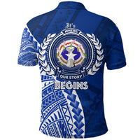 North Mariana Our Story Begins Geometrical Polynesian Pattern Polo Shirt LT7 - Polynesian Pride