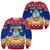 (Custom Personalised) Guam Tribal Polynesian Christmas Vibe Sweater LT9 Unisex Blue - Polynesian Pride