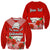 (Custom Personalised) Hawaii Hibiscus Flower Mele Kalikimaka Sweater LT9 Unisex Red - Polynesian Pride