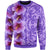 Hawaii Hibiscus Flowers Polynesian Sweatshirt - Curtis Style - Purple - Polynesian Pride