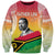 Vanuatu Father Lini Quote Sweatshirt Flag Style - White LT7 Unisex Art - Polynesian Pride