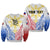 Philippines Personalised Sweatshirt Filipino Sun with Eagle LT7 Unisex White - Polynesian Pride