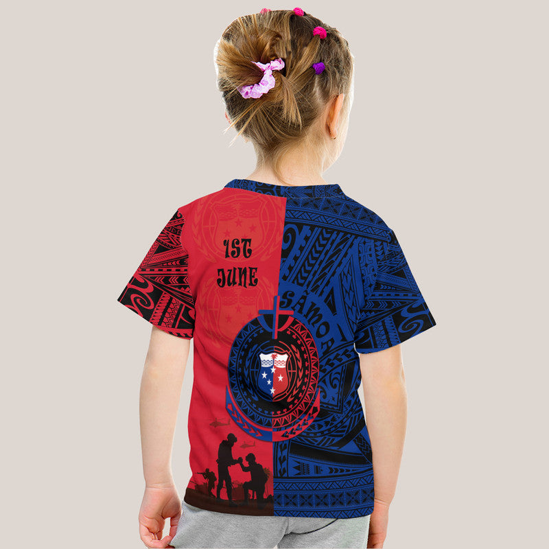 Samoa Independence Day T Shirt Military Polynesian Pattern LT9 - Polynesian Pride