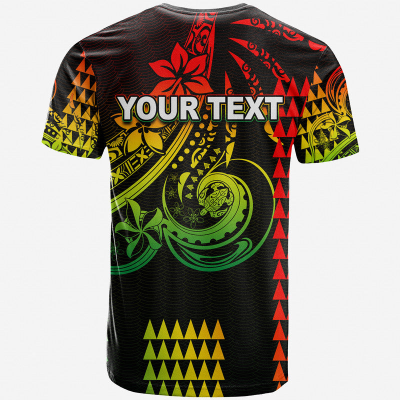 Custom Kakau Hawaiian Polynesian T Shirt Reggae LT6 - Polynesian Pride