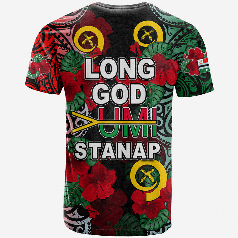 Vanuatu Penama and Hibiscus T Shirt LT6 - Polynesian Pride