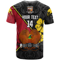 (Custom Text and Number) The Kumuls PNG T Shirt Papua New Guinea Polynesian Dynamic Style Black LT14 - Polynesian Pride