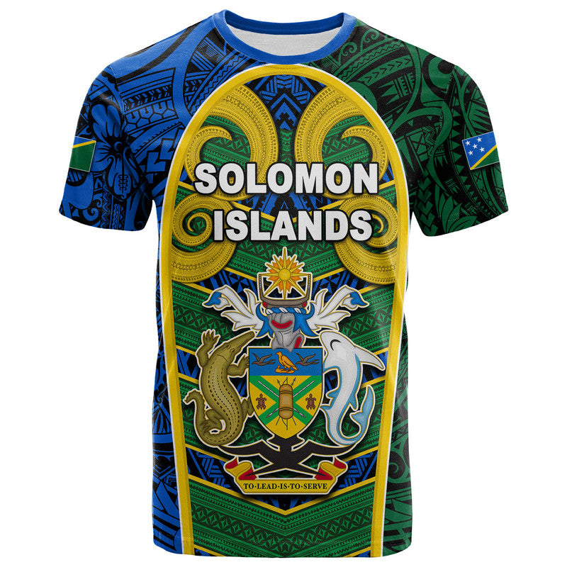 Solomon Islands Independence Day 44th Anniversary T Shirt No.2 LT6 Blue - Polynesian Pride