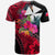 Wallis and Futuna T Shirt Hibiscus Red No.1 Color LT6 - Polynesian Pride