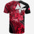 Wallis and Futuna T Shirt Hibiscus Red No.2 Color LT6 - Polynesian Pride