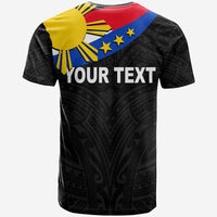 Custom Pilipinas T Shirt Simple Style Black LT6 - Polynesian Pride