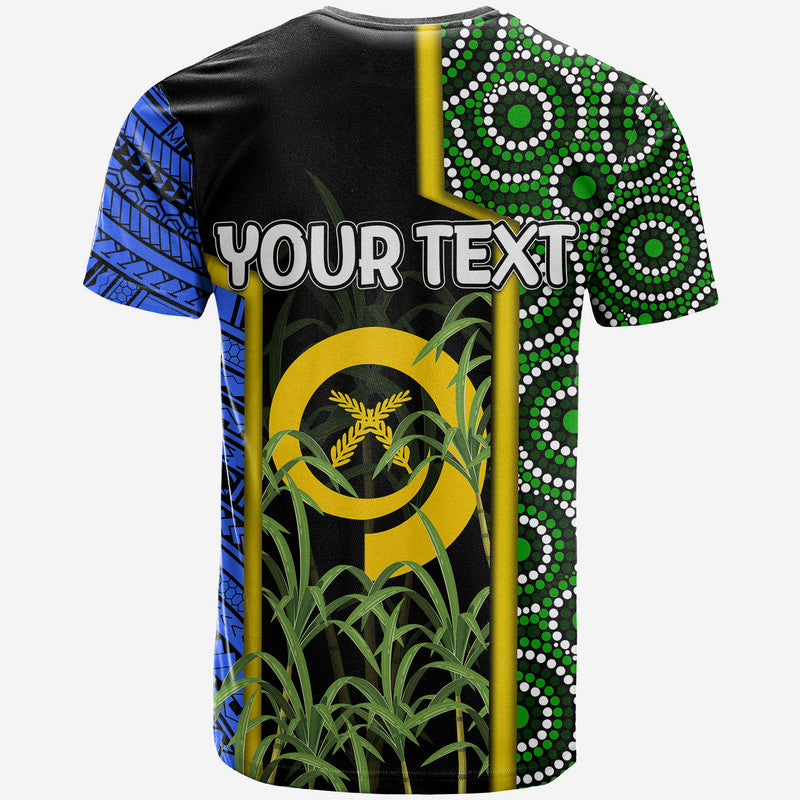 Custom South Sea Islanders Flag Style T Shirt Vanuatuan LT6 - Polynesian Pride