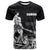 Custom Samoa Warrior T Shirt Polynesian No.2 LT6 Black - Polynesian Pride