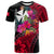 Wallis and Futuna T Shirt Hibiscus Red No.1 Color LT6 Red - Polynesian Pride